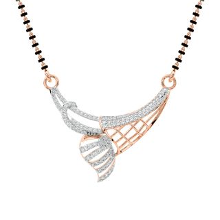 Aliz Round Diamond Mangalsutra